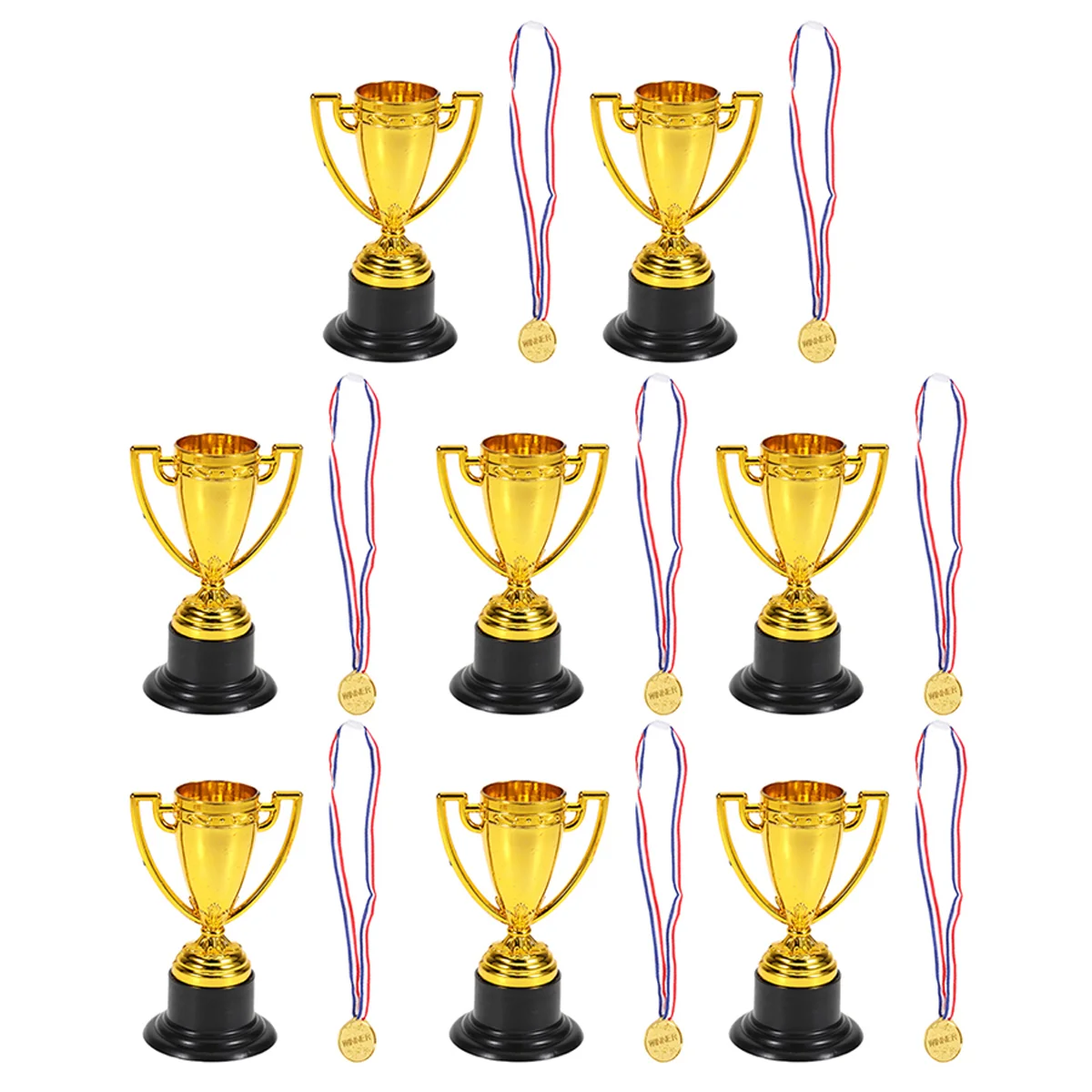 

Plastic Gold Winners Medals Trophy Children Game Sports Prize Kids Gift Awards Trophy Golden Birthday Party Favors