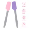 2 Pcs Silicone Wax Spatula Waxing Stick Applicator Spatulas Body Moisturizers Scraper Sticks Removal Silica Gel Non-stick Mini 4
