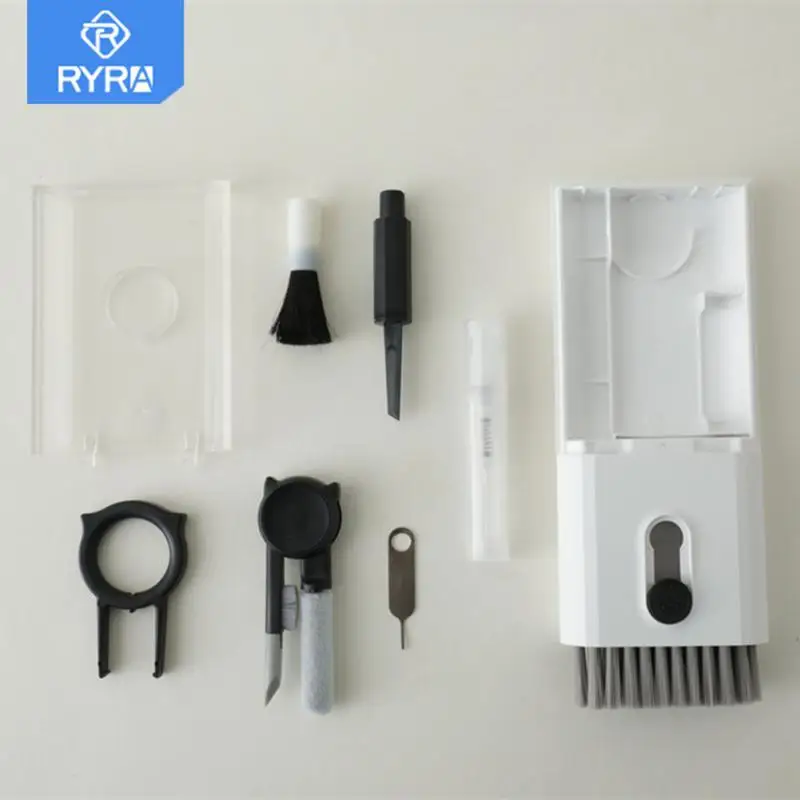 

RYRA 10 In 1 Cleaning Kit Computer Keyboard Cleaner Brush Earphones Cleaning Pen Spray Bottle Cleaning Tools Keycap Puller Set