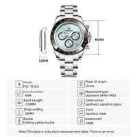 PAGANI – montre de sport à Quartz pour hommes, nouveau Design, marque supérieure, saphir, acier inoxydable, étanche, chronographe de luxe, 2026 6