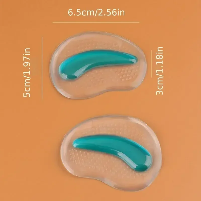Forefoot Pads 1Pair For Sandals High Heels Silicone GEL Invisible Half Size Non-slip