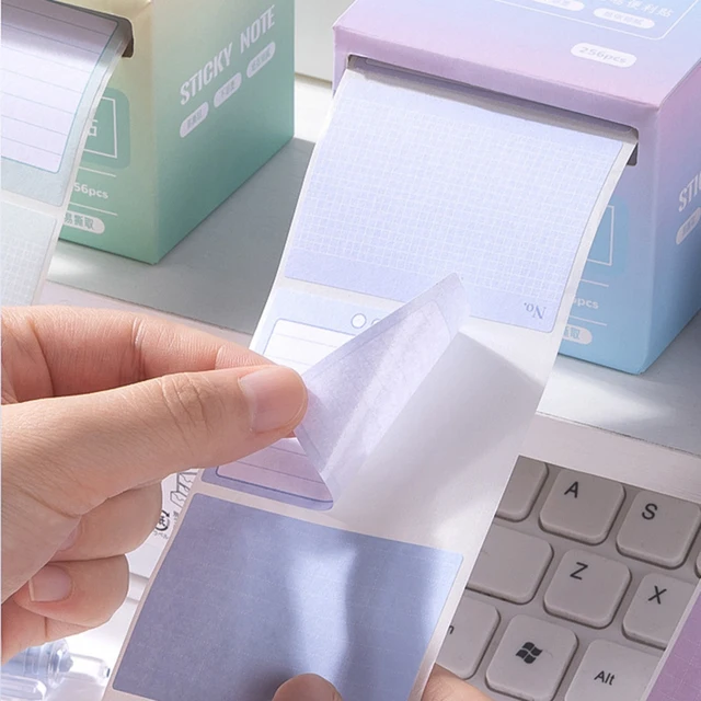 256 pcs/box Pull-type Post-It Note Paper Students Fully Adhesive Index Label Stickers Notes School Office Supplies Stationery 5