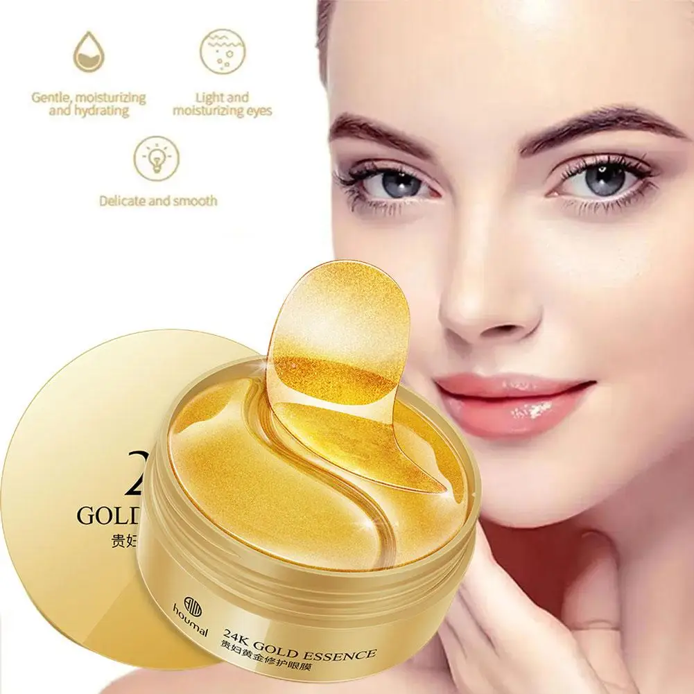

Gold Collagen Eye Mask Crystal Patches For Eyes Face Skin Care Anti Wrinkle Cosmetics Moisture Dark Circle Remover Eye Patc W6S3