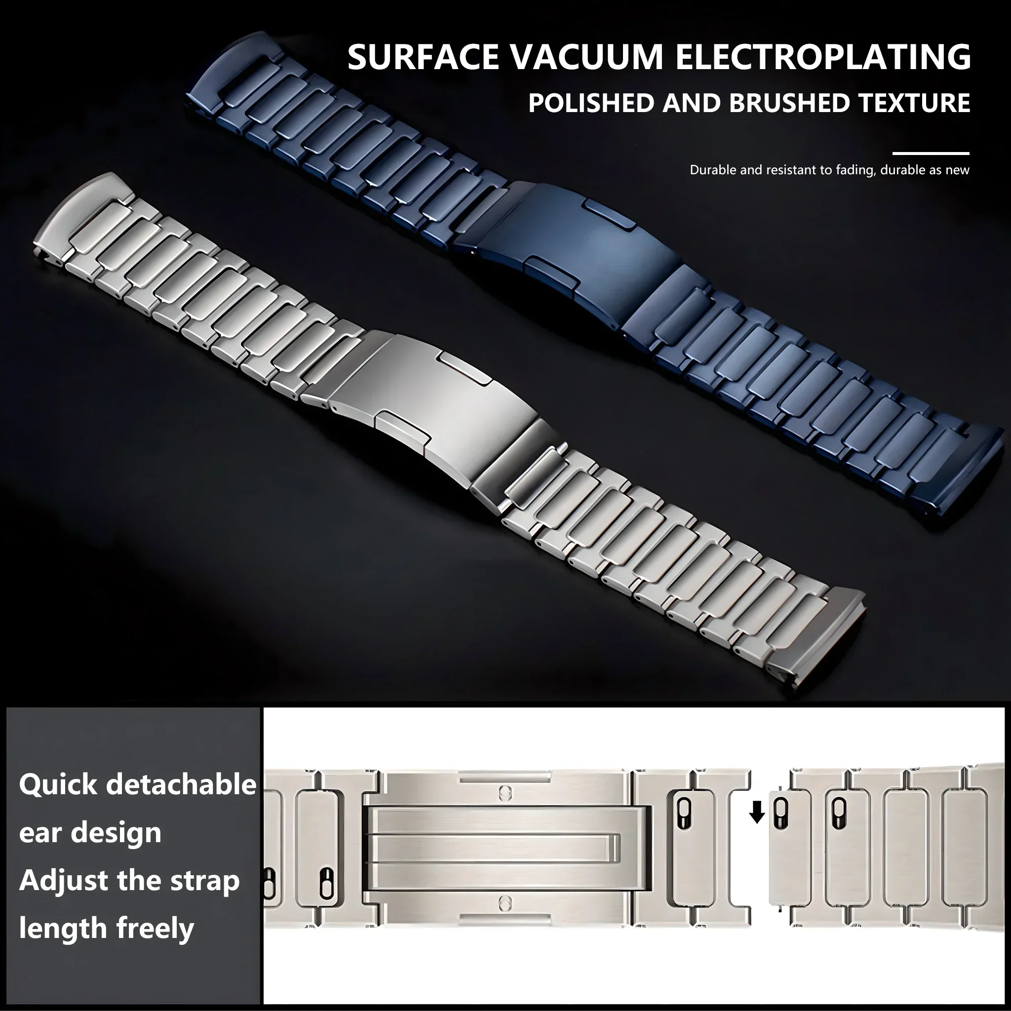 Luxury Titanium Alloy Strap for Premium Smartwatches – Enhanced Metal Bracelet Business Band