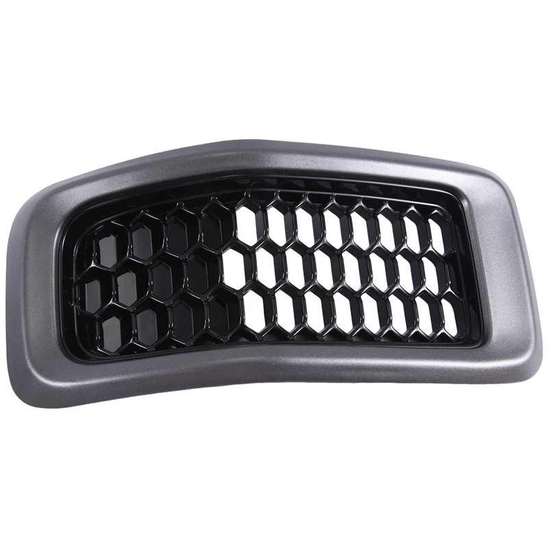 

Gray Car Front Insert Mesh Grille Decoration Cover Front Radiator Inlet Grill Trim Cover Accessories For Jeep Cherokee 2014-2018