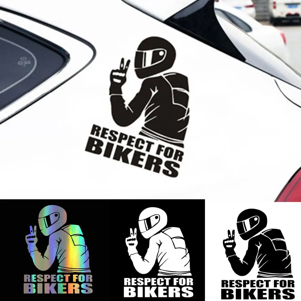 

New Bicycle Protection Waterproof Motorcycle Styling 3D Respect Reflective Car Sticker Auto Decal