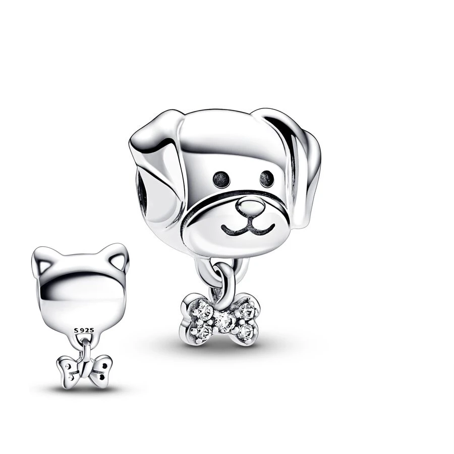 Beads Charms Labrador Bulldog Bichon Puppy Dog Dangle Charms Bead Fit Original Pandora 925 Sterling Silver Bracelet Jewelry Gift