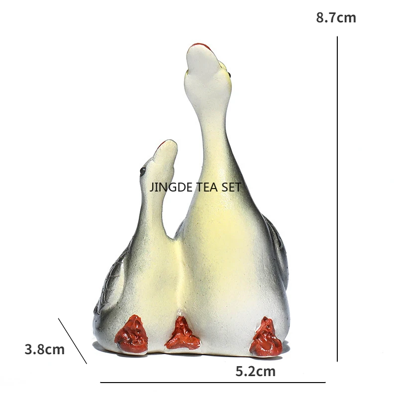Color-changing Swan Tea Pet Alabaster Can Be Raised Tea Pet Tea Table Ceramic Crafts Ornaments Heat Can Change Color