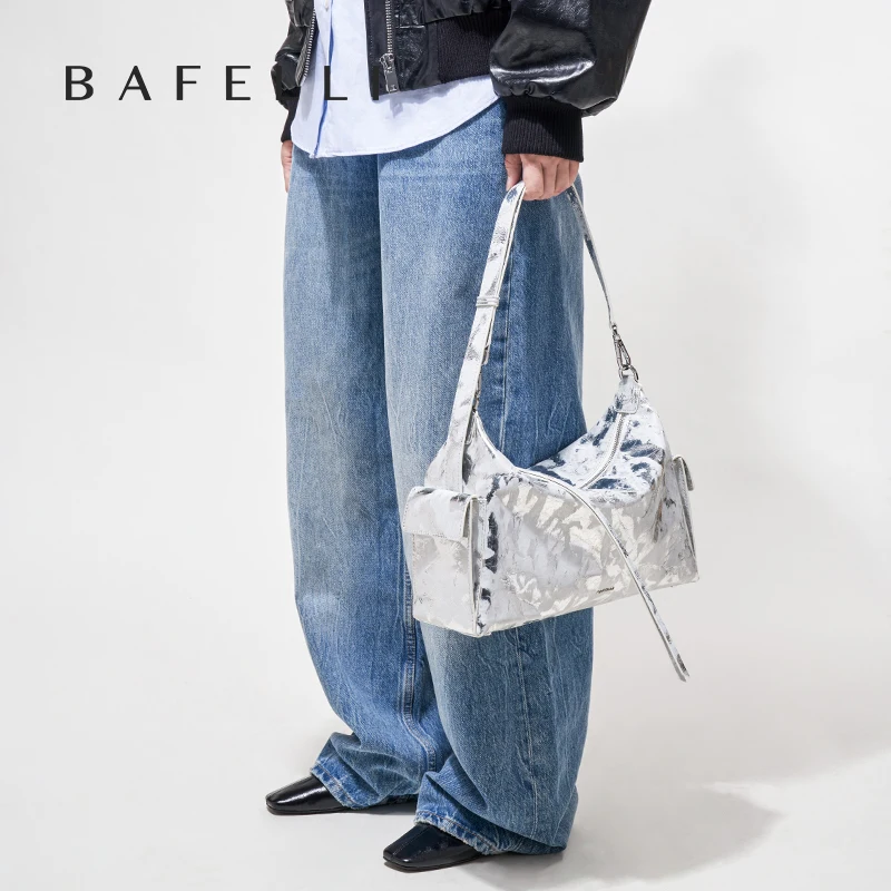 BAFELLI 2025 NUOVA SACCHETTO DA DONNA UNISEX GRANDE DA VIAGGIO DESIGNER IN PELLE GENUINE MARCA DI LUSSO CROSSBODY BORSA CASUALE FASHION - immagine 3