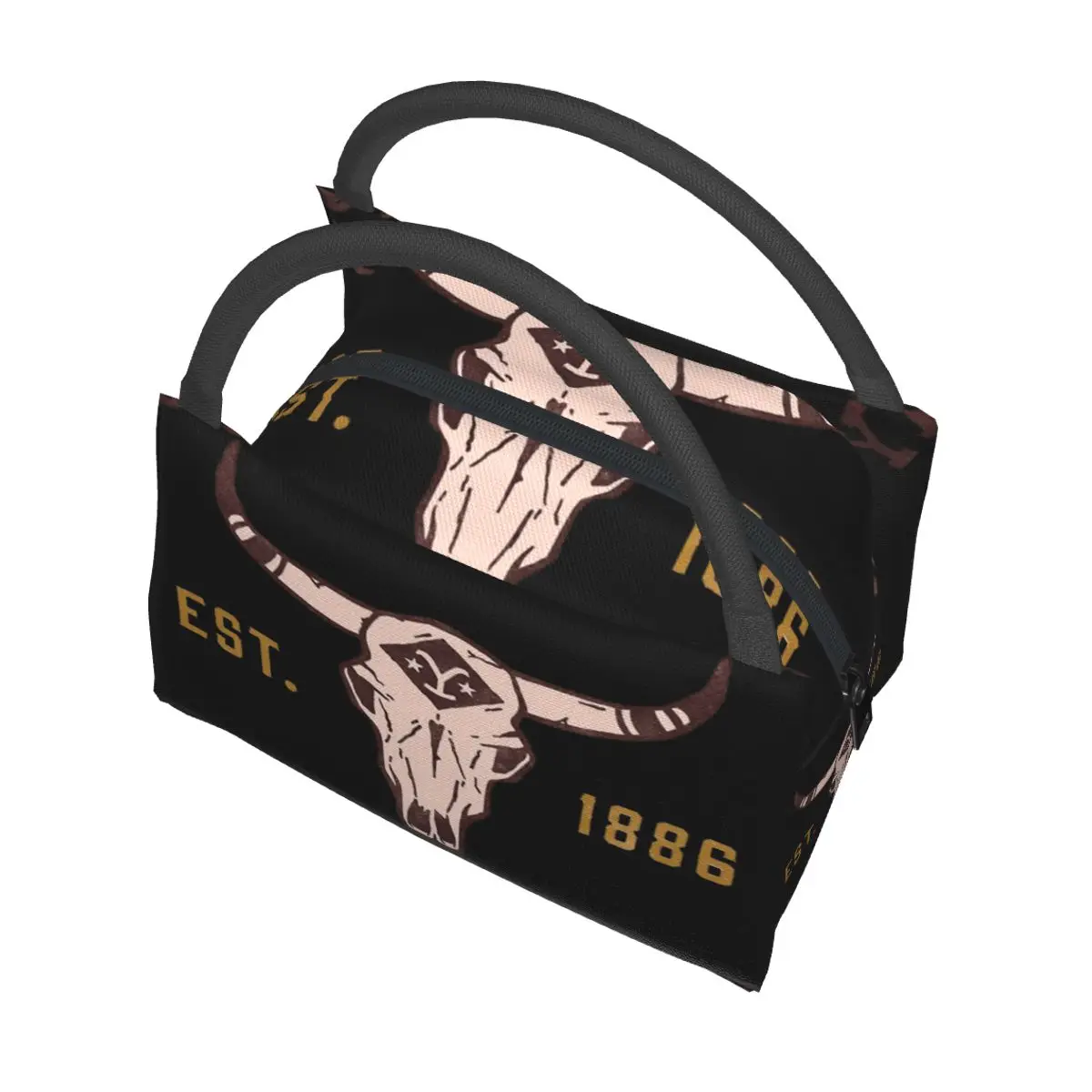 Yellowstone Dutton Ranch Montana Cattle Skull Portable insulation bag for Cooler Thermal Food Office Pinic Container