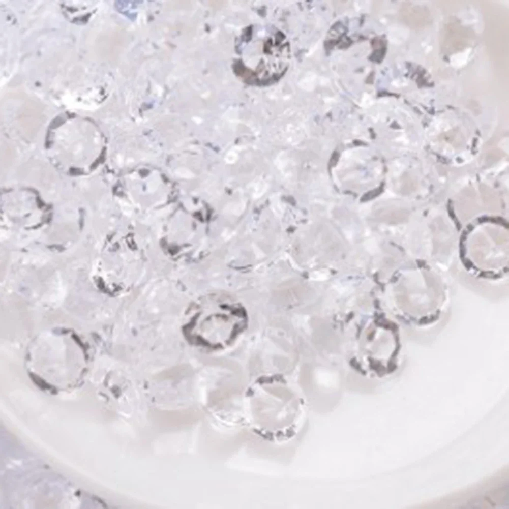 1000pcs Mixed Transparent Acrylic Gems Ice Grains Artificial Ice Cubes Vase Fillers Wedding Party Decorations 3-