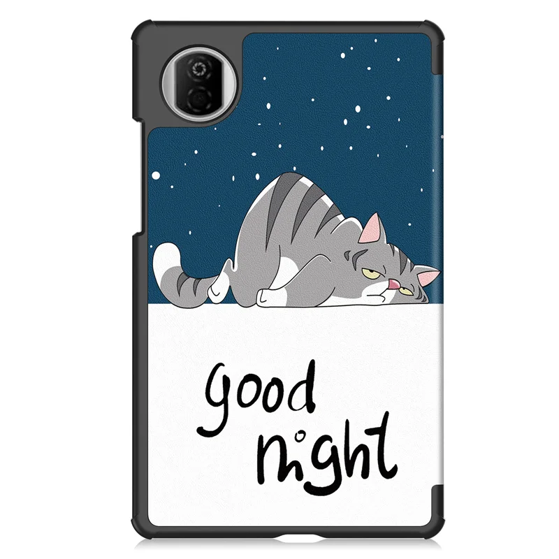 Magnetic Stand Leather Painted Tablet Cover for 8.7-inch Devices - Kids Edition