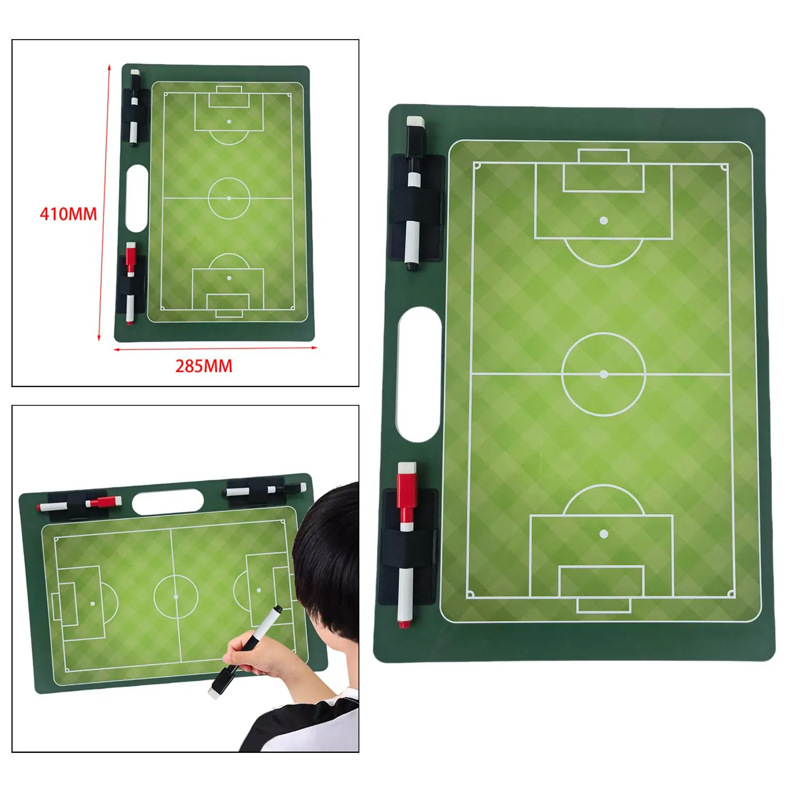 Marker Board Training Equipment Portable Marker Pen Football Coaching Board Coaches Clipboard Soccer for Teaching Strategy Plan