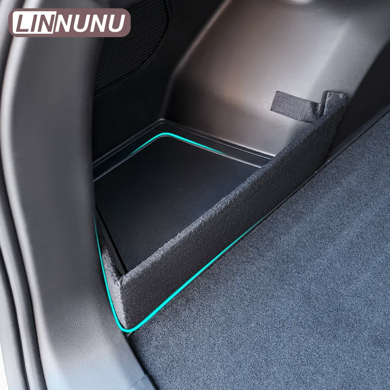 Trunk Side Storage Partition Fit for GEELY Atlas II Starray Boyue L Car Styling Trunk Left Side Suede Board