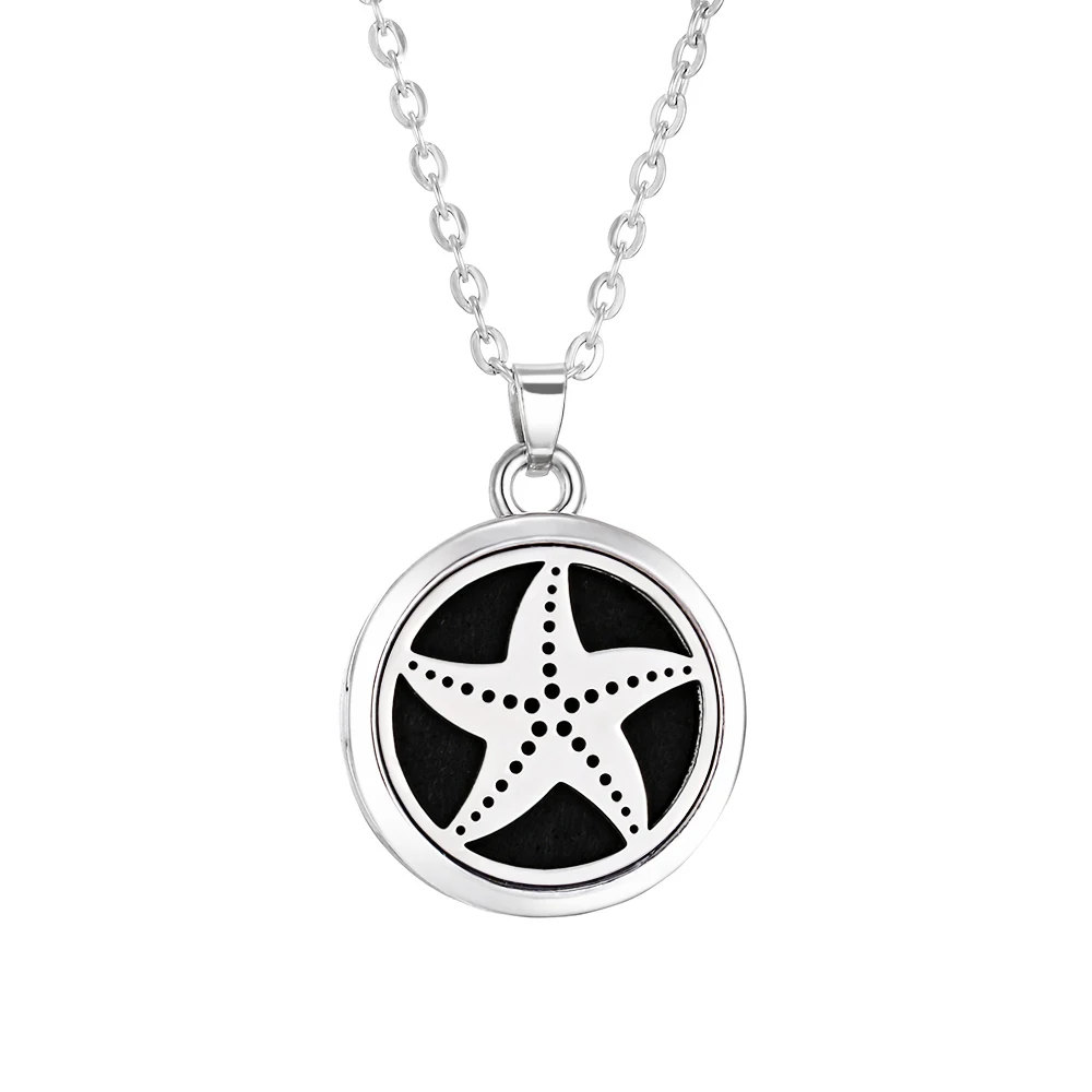 Tree of Life Aromatherapy Necklace - Essential Oil Diffuser Locket in Stainless Steel