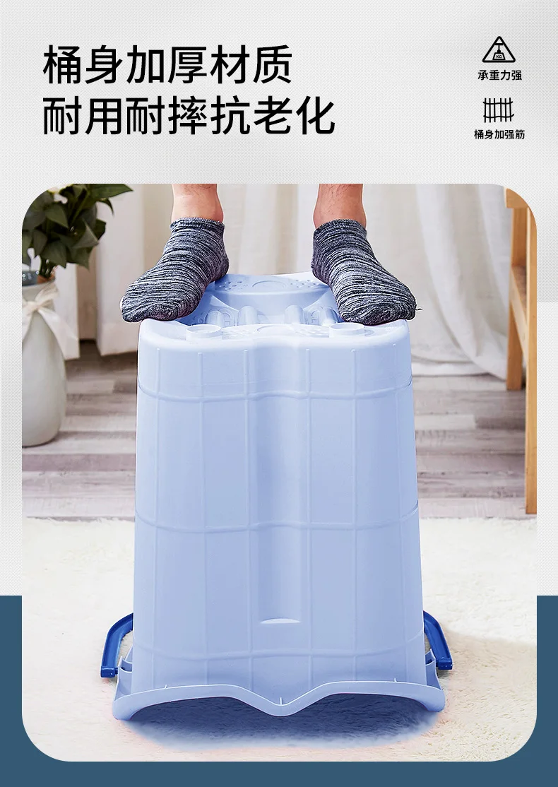특대형 발 담그는 욕조, 무단열 무전기 플라스틱 발 담그는 통(손잡이 포함)