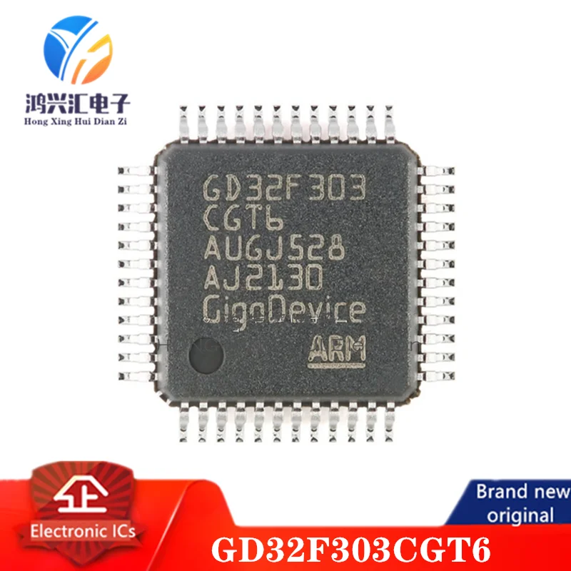 New/Original Gd32F303Cgt6 Cortex-M4 32-Bit Microcontroller Compatible With Stm32F Lqfp-48 Single Chip