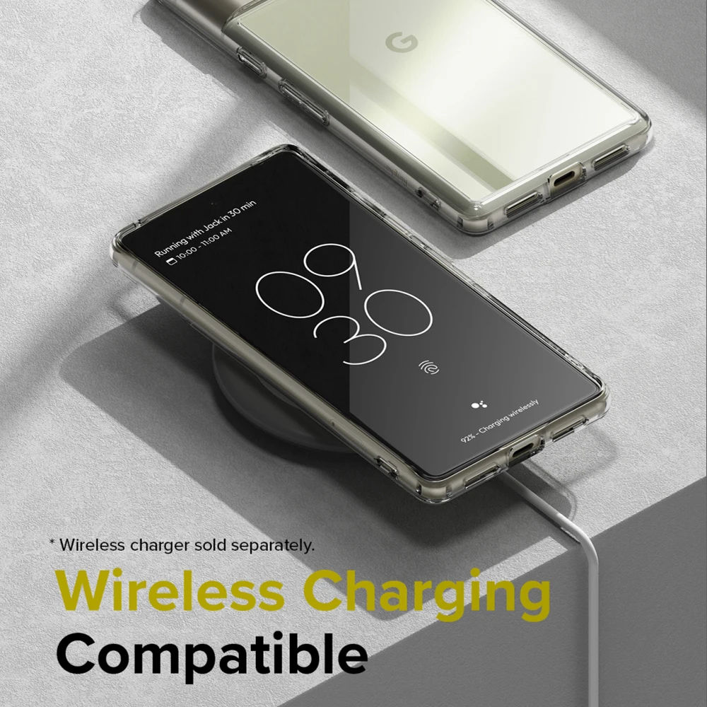 Ringke Fusion for Google Pixel 7 (2022) case Soft Tpu Frame and Transparent Hard Polycarbonate Back Hybrid Cover