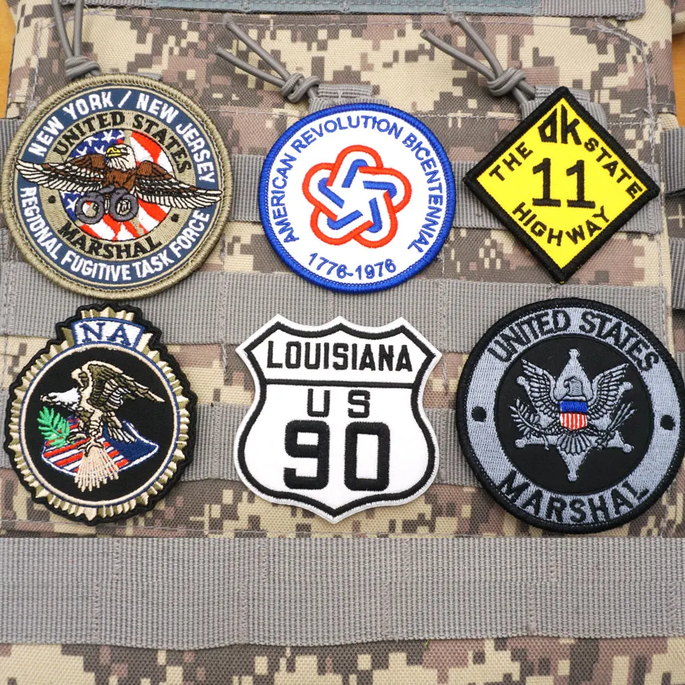 Flag of the United States Military Tactical Embroidered Patches Armband