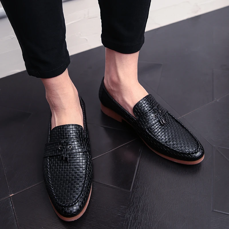 

2023 New Men Shoes Mens Shoes Casual Leather Social Luxury Driving Brand Adult Dress Designer Fashion Loafers Luxury Shoes Flats