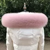 Winter Genuine 100% Real Fox Fur Scarf Fox Straight Collar Scarf Genuine Thick Shawl Natural Fox Fur Collar Real Fox Fur Scarves 4