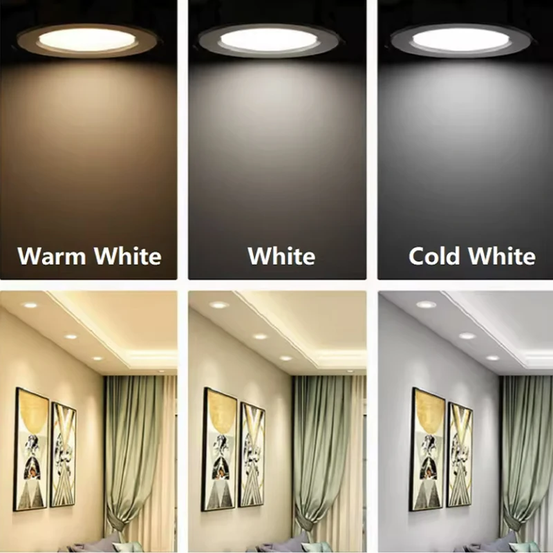 Ultra-Slim Dimmable Mini LED Downlight for Kitchens & Ceilings with Adjustable Color Temperature