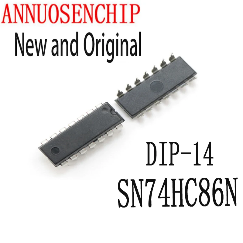 

100 шт. Новый и оригинальный DIP14 SN74HC86 DIP 74HC86N 74HC86 IC SN74HC86N