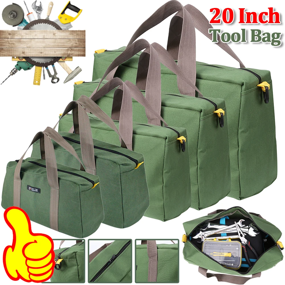 Portable Electrician Tool Bag Multifunctional Pouch Wrench Screwdriver Pliers Canvas Tool Bag Organizer Tools Storage Case