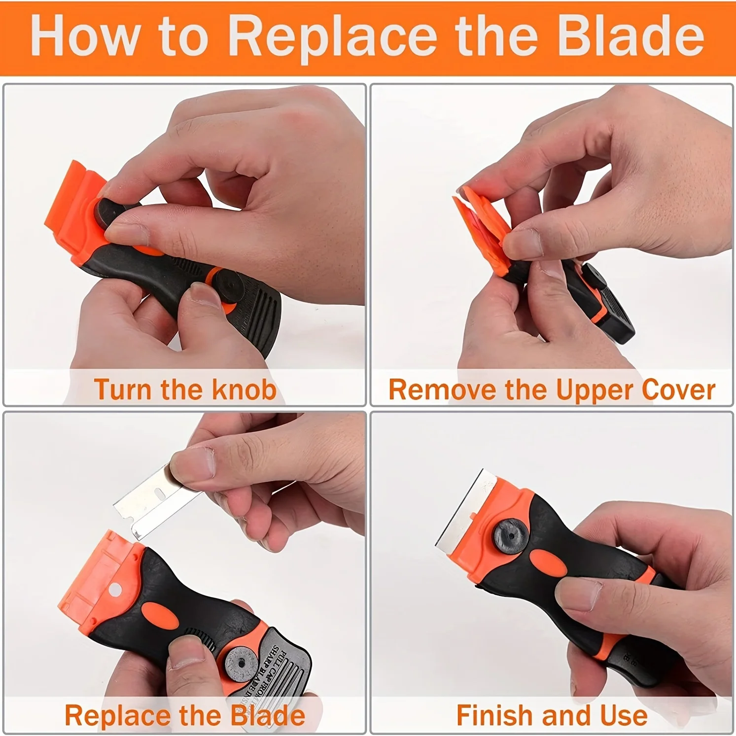 Razor Blade Scraper for Car Window Vinyl Film Cleaning