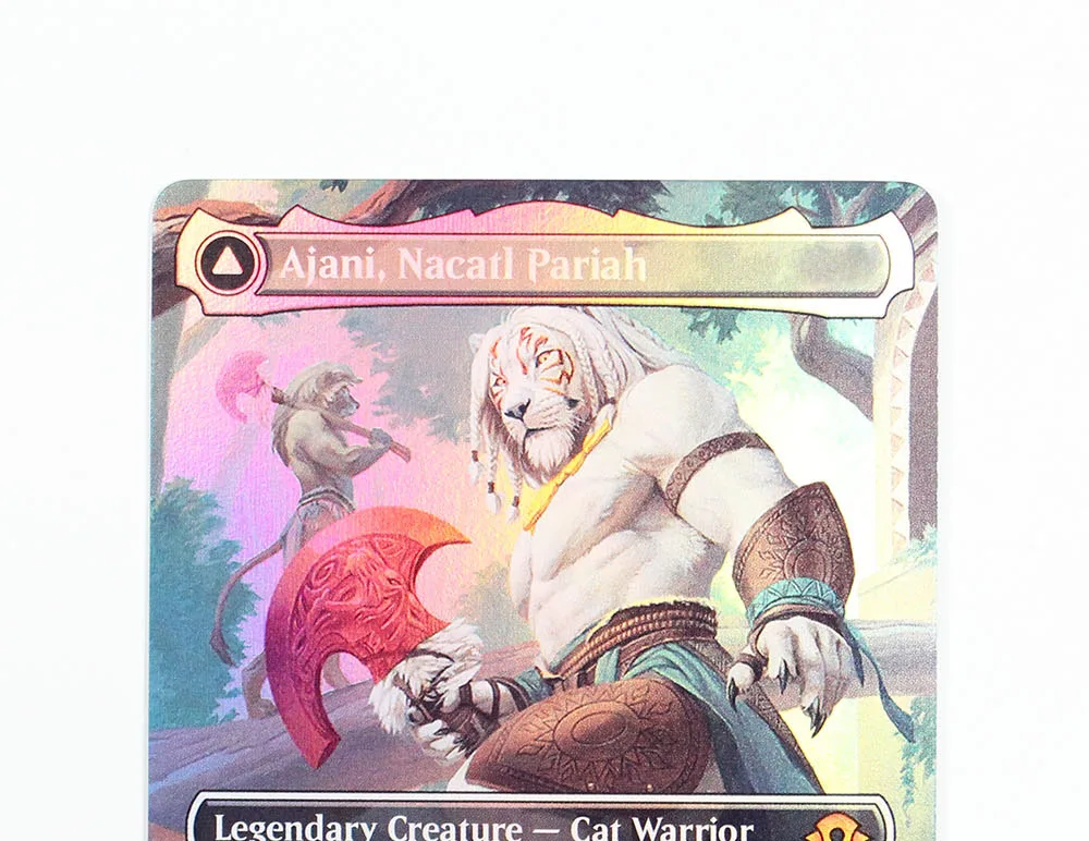 Ajani Nacatl Pariah Holo/Foil TCG Magical Proxy Cards Game Quality Proxy Gathering Board Playing Game Trading Cards board games game cards collectible cards