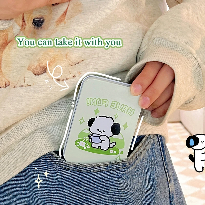 Cartoon Dog Mini Desktop Storage Box Small Object Storage Box Cute Jewelry Hair Ring Hairpin Earrings Small Coin