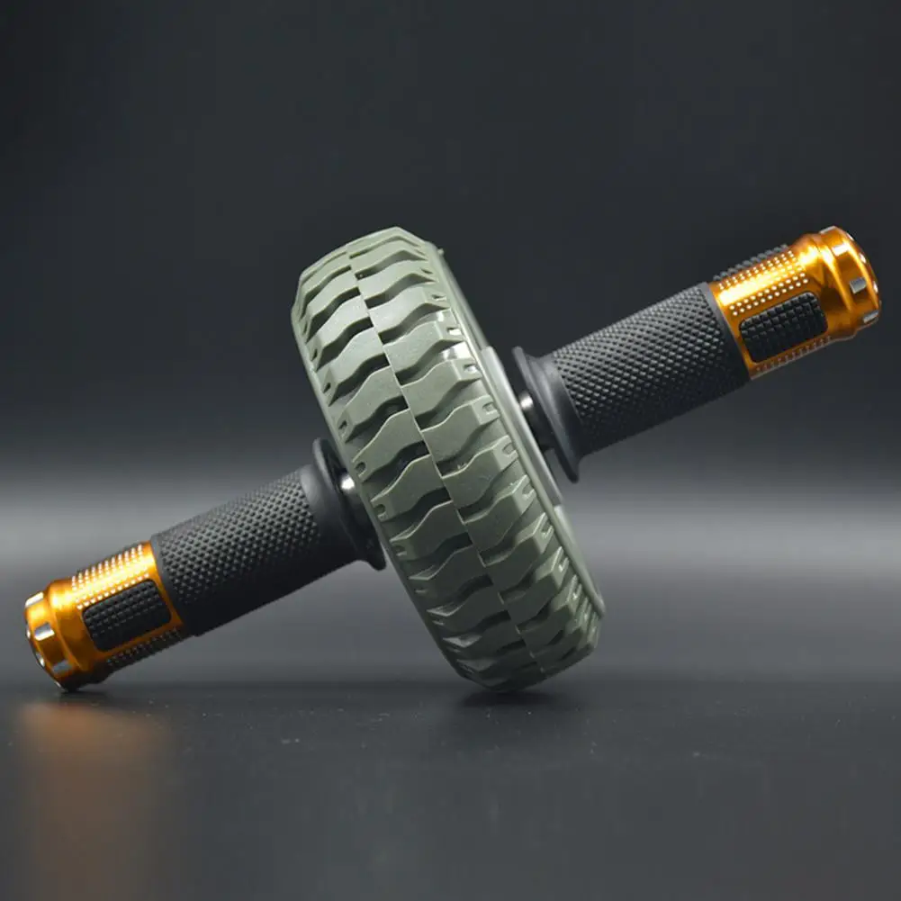 Rubber Single-wheel Abdominal Fitness Gym Exercise Roller Solid Ab Wheel Roller Anti-slip