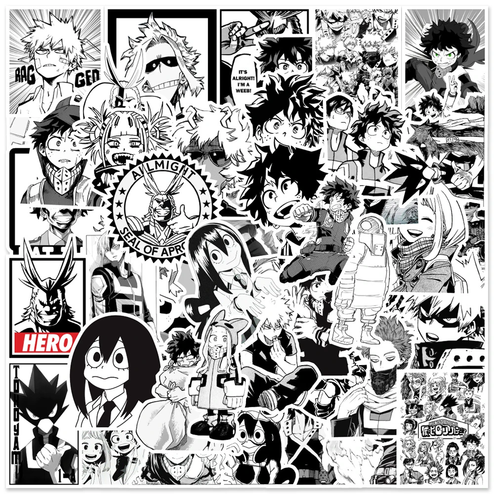 My Hero Academia Noir Et Blanc