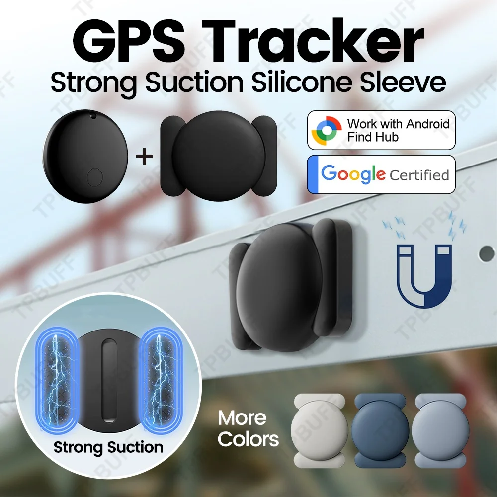 Balise GPS Android Air Tracker fonctionne avec Google Find My avec un dispositif de positionnement anti-perte magnétique puissant Kits pour localisateur d'iPhone