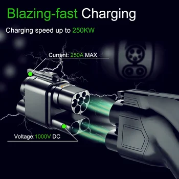V CCS2 to CCS1 Electric Vehicle Charger DC Fast Ev Charging Adapter
