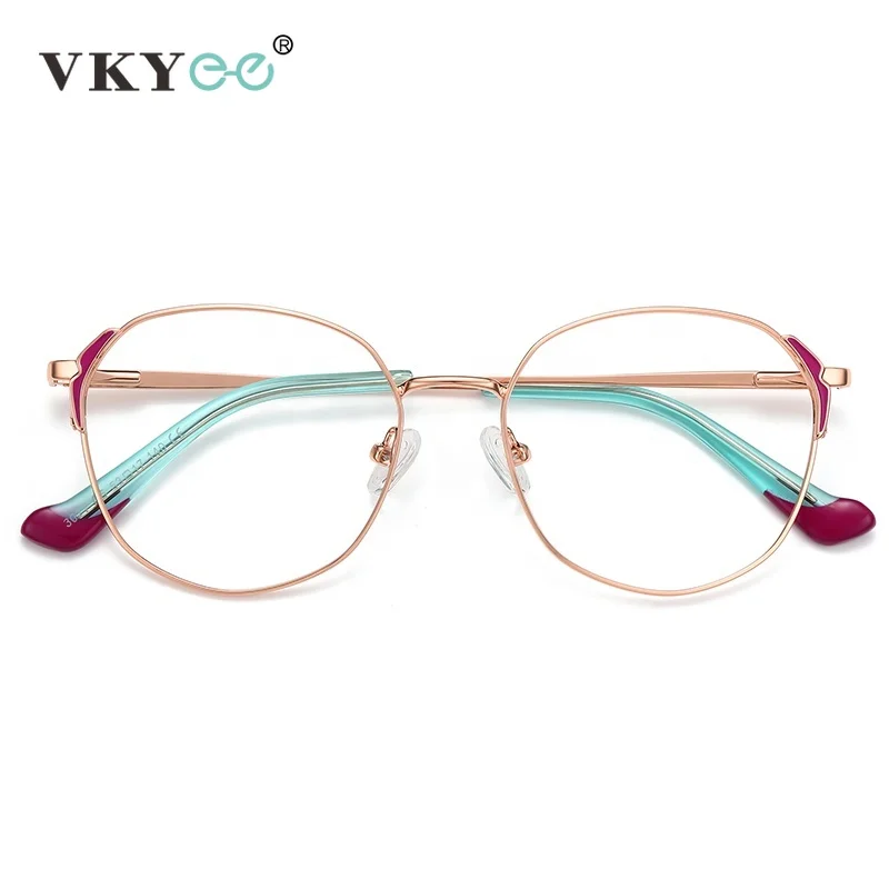 VICKY 2022 New Metal Eyeglasses Anti Blue Light Blocking Optical Frame