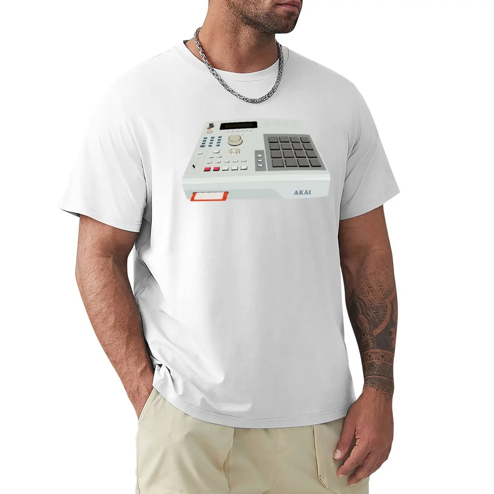Akai Mpc 2000 - Hip Hop - Sampler T-Shirt Plain Oversize Sports Fans Magliette Grafiche Da Uomo