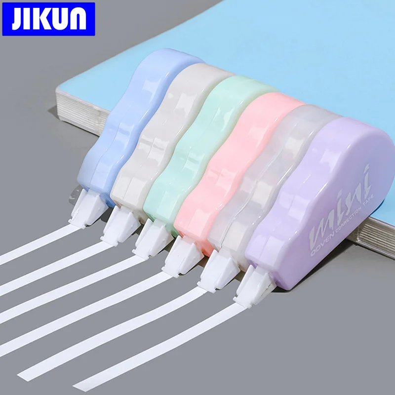 6pcs/set Correction Tape Macaron Colors Study Test Correction Stationery 3 meters School Accessories Supplies