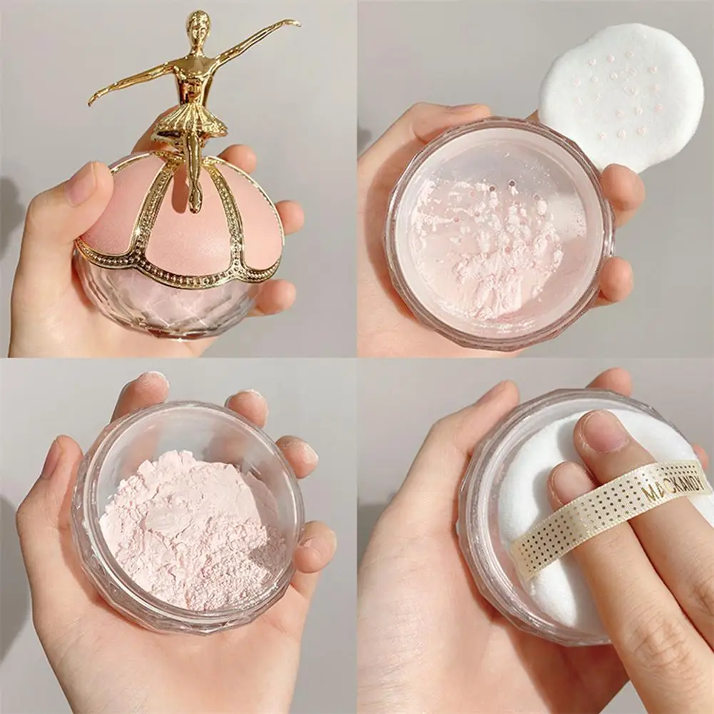 Loose Powder Ballet Makeup Powder Air Sense Makeup Oil Control Waterproof Loose 20g Powder Long-lasting Pores Invisible Greasy K9P9