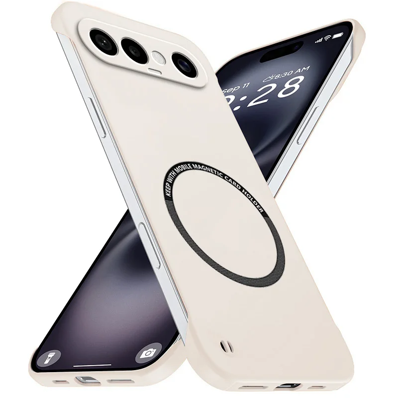 Magnetic Slim Frameless Phone Case - Matte Anti-Scratch Shockproof Armor