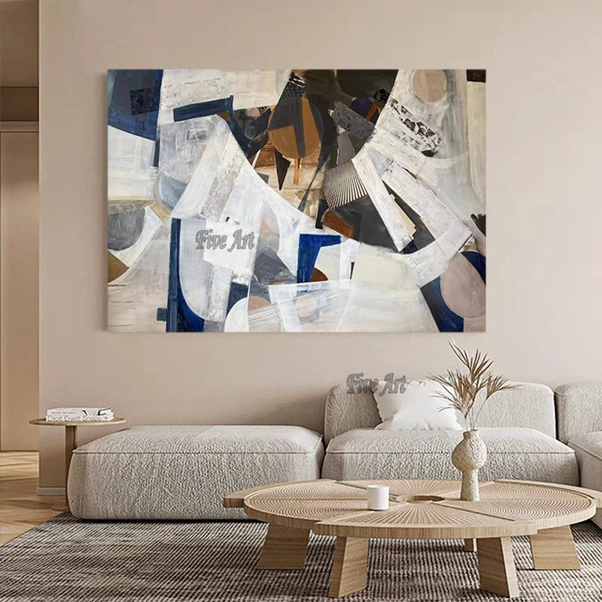

Canvas Wall Art Decoration Handmade Picture Acrylic Abstract Painting Design High Quality Home Furnishing Decoration Artwork