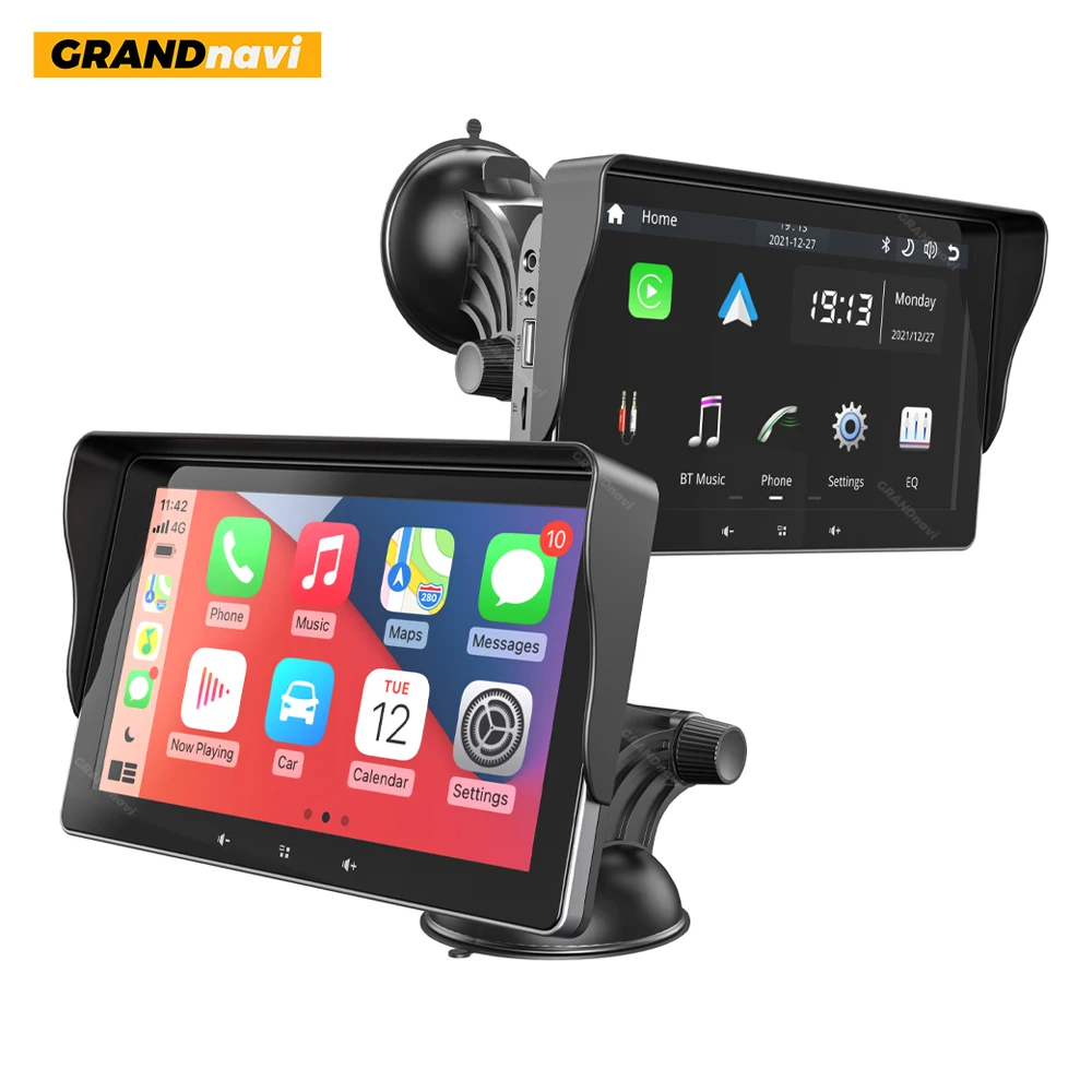 Grandnavi 7inch Auto Radio Wireless Carplay Autoradio Android Touch Screen  Portable For Vw Nissan Toyota Universal Car - Car Multimedia Player -  AliExpress