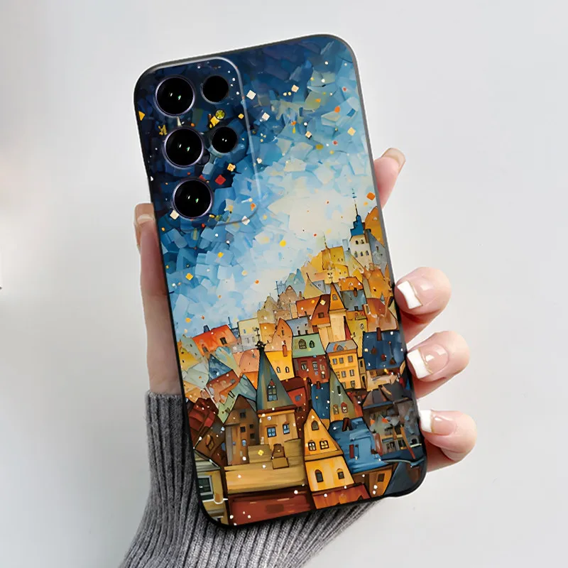 Aesthetic Cute Cat Cartoon Black Soft Silicone Shockproof Phone Case