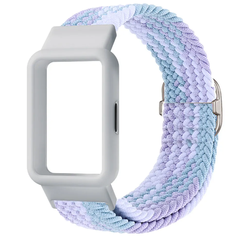 Nylon Breathable Watch Strap and Case with Resiliency Loop