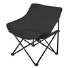 Solid Color Portable Camping Folding Chair Moon Leisure Chair 1