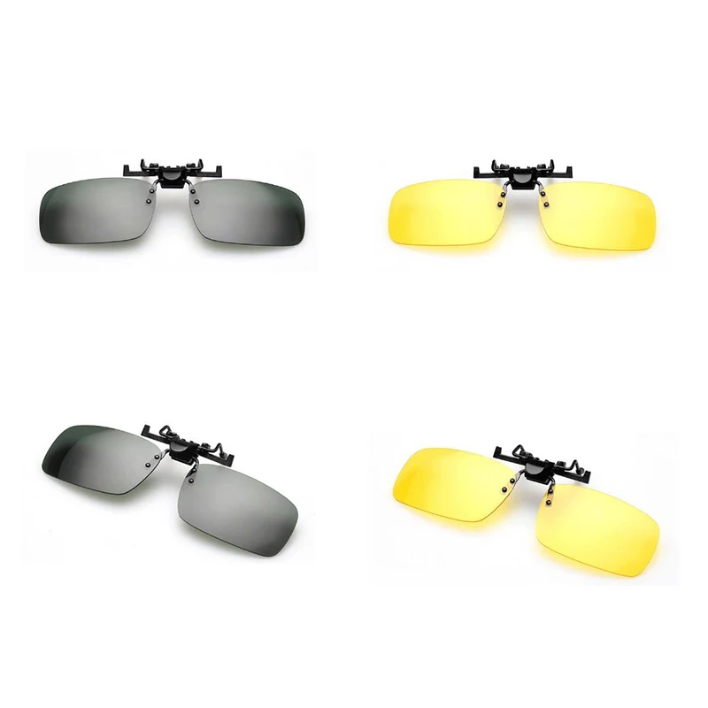 Clip On Sunglasses Car Driving Glasses Anti UVA Sun Protection Glasses