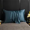 Natural Mulberry Silk Pillowcase Solid Color Envelope Pillow Case Bedding Sleeping Pillow Cover 50X70 Pillow Case Cover 1