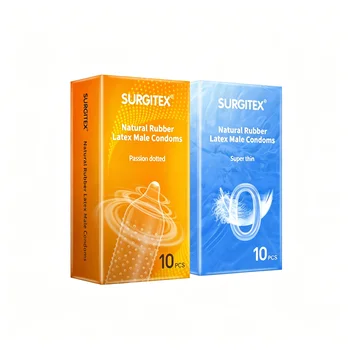 20-Pack Ultra-Popular Combo Pack Ultra-Thin Ultra-Lubricated Textured Male Condoms for Bareback Sensation 1