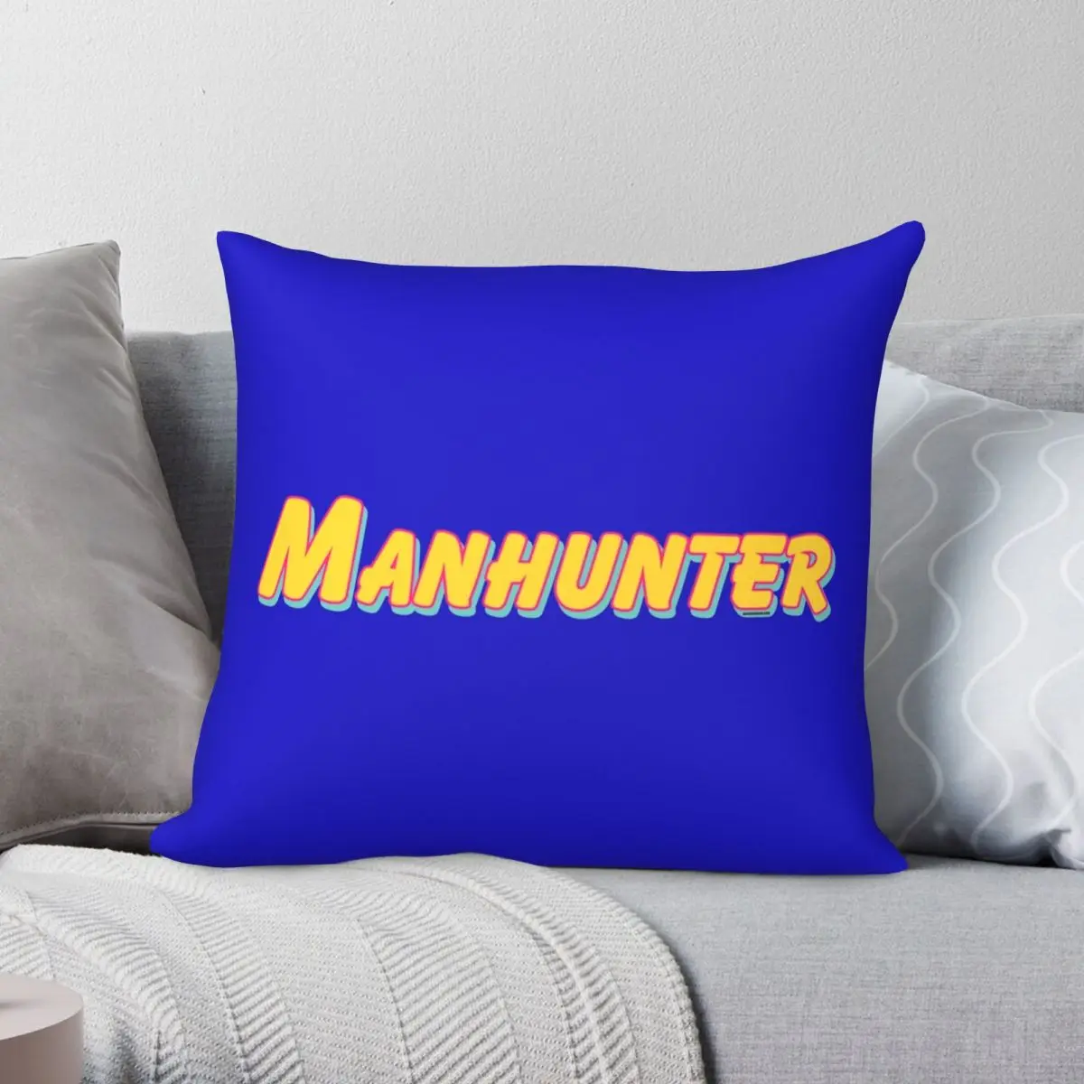 

Квадратный чехол Manhunter из полиэстера, льна, бархата