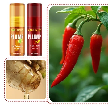 2PC Lip Plump Long Lasting Lip Oil Moisturizing Lip Gloss Serum Instant Volumising Essence Oil Repair Lip Fine Lines Increase El 3